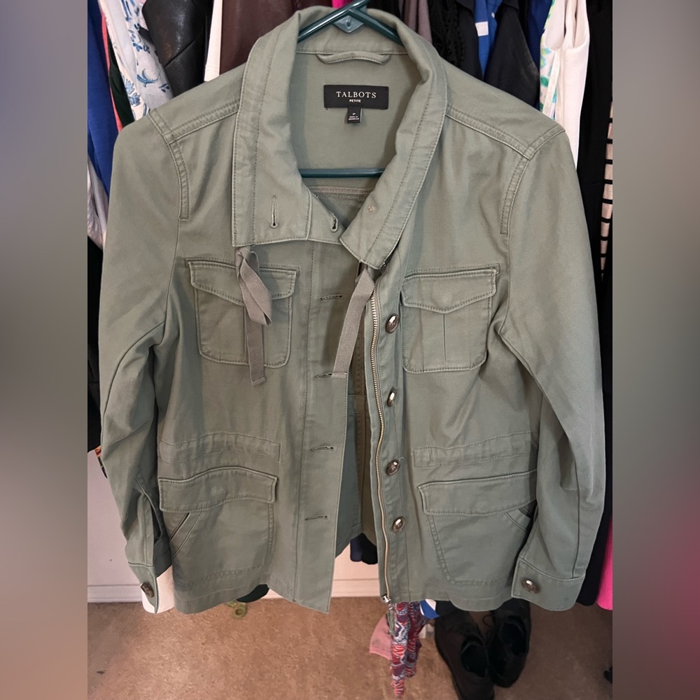 Talbots Green Utility Jacket - image 1